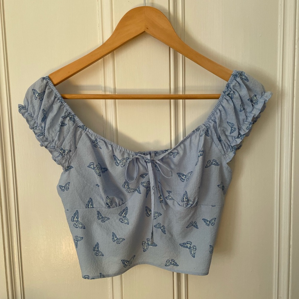 Butterfly Milkmaid Top 🦋